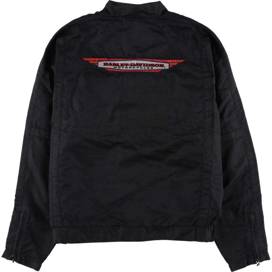 Harley-Davidson Nylon Jacket, Men's Size XL Nylon black type Vintage Second Hand