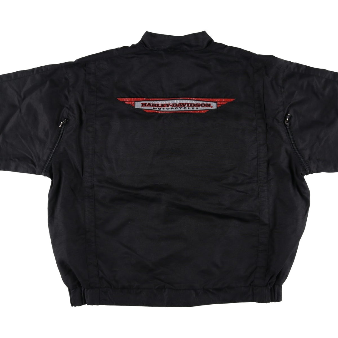Harley-Davidson Nylon Jacket, Men's Size XL Nylon black type Vintage Second Hand