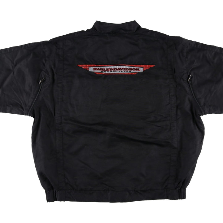 Harley-Davidson Nylon Jacket, Men's Size XL Nylon black type Vintage Second Hand