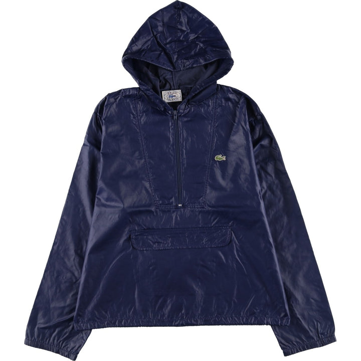 Vintage 70s-80'S Lacoste Izod Anorak Parka, Men's Size L Nylon navy blue type Vintage Second Hand
