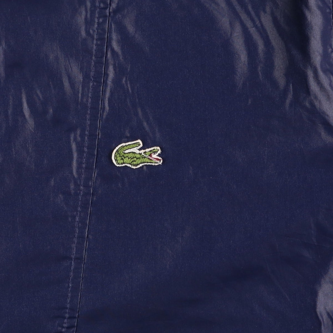 Vintage 70s-80'S Lacoste Izod Anorak Parka, Men's Size L Nylon navy blue type Vintage Second Hand