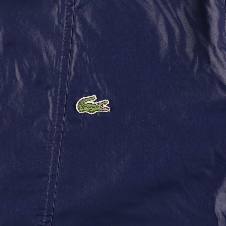 Vintage 70s-80'S Lacoste Izod Anorak Parka, Men's Size L Nylon navy blue type Vintage Second Hand
