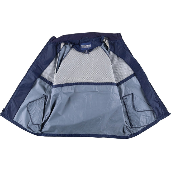 Vintage 80s-90'S Lands' End nylon jacket, size M, men's Nylon navy blue type Vintage Second Hand