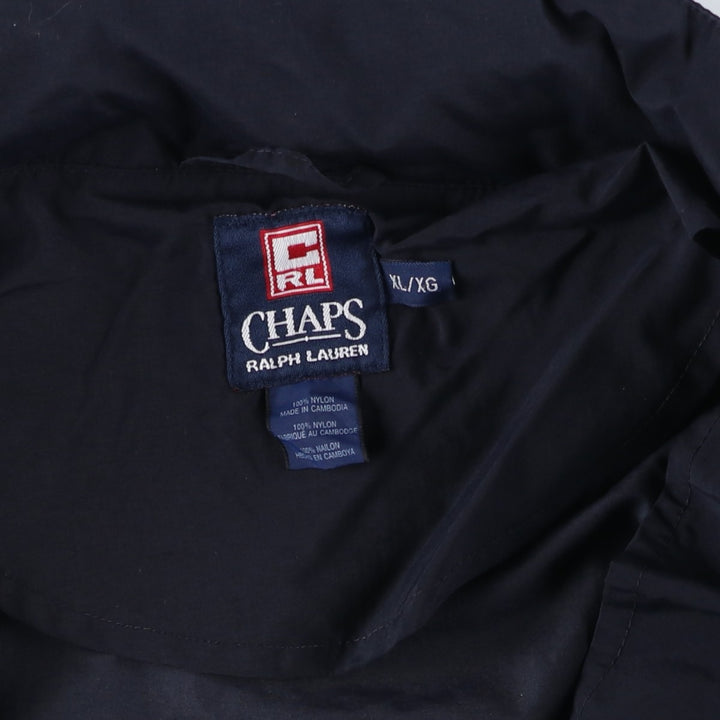 Ralph Lauren Chaps nylon jacket, men's size XL Nylon navy blue type Vintage Second Hand