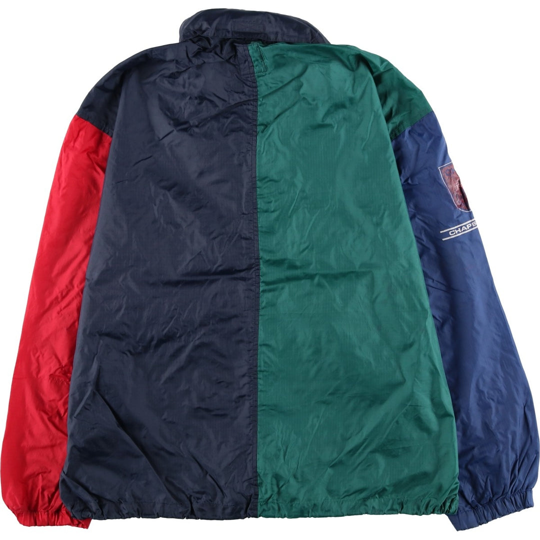 Ralph Lauren CHAPS GOLF Crazy Pattern Ripstop Nylon Jacket, Made in Russia, Men's Size L Nylon navy blue type Vintage Second Hand