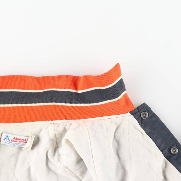 1970'S Admiral Sportswear Padded Collared Varsity Jacket, Made in USA, Men's Size Medium unclear navy blue type Vintage Second Hand