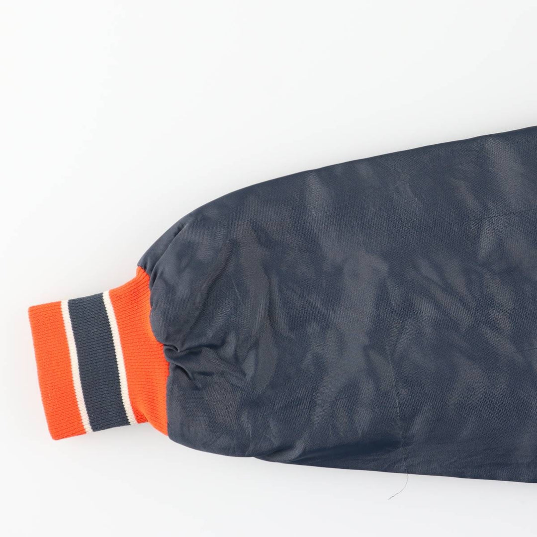 1970'S Admiral Sportswear Padded Collared Varsity Jacket, Made in USA, Men's Size Medium unclear navy blue type Vintage Second Hand