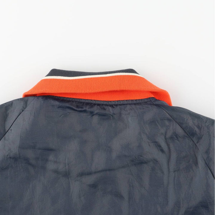 1970'S Admiral Sportswear Padded Collared Varsity Jacket, Made in USA, Men's Size Medium unclear navy blue type Vintage Second Hand