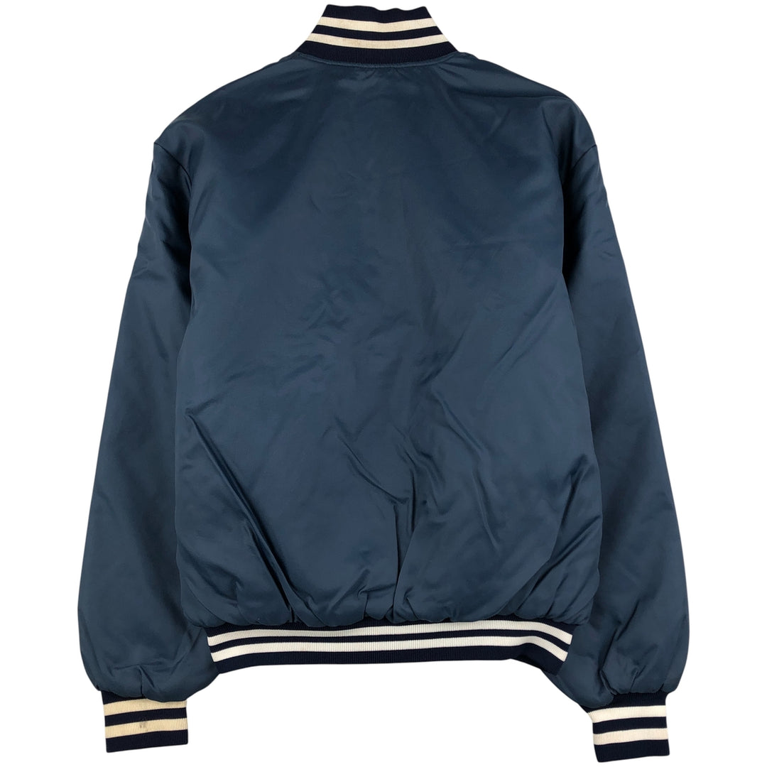90'S Richard A. Leslie Birdie Padded Varsity Jacket, Made in USA, Men's Size L unclear navy blue type Vintage Second Hand