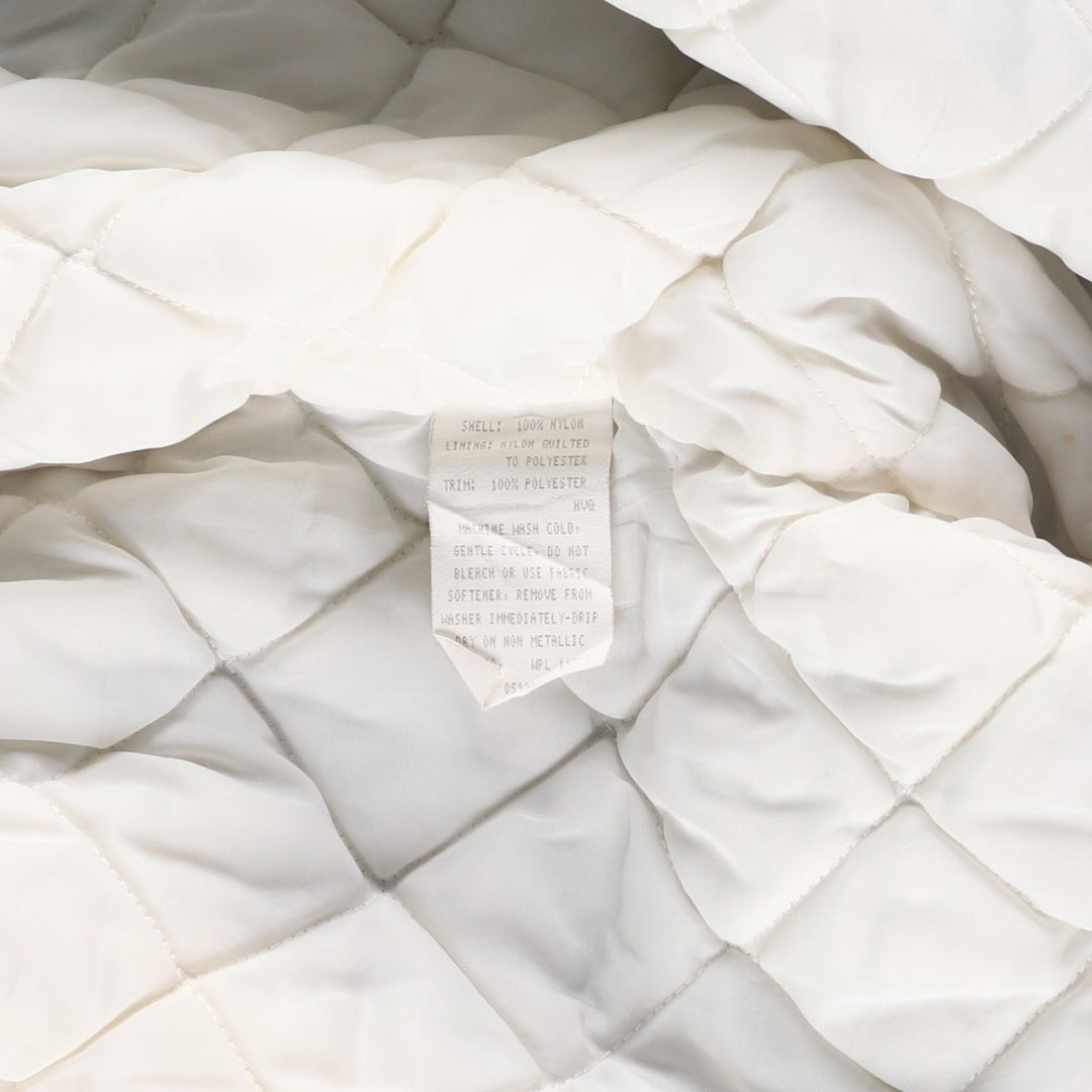 Vintage 80s-90'S Holloway padded puffer jacket, Made in USA, Men's XL Nylon navy blue type Vintage Second Hand