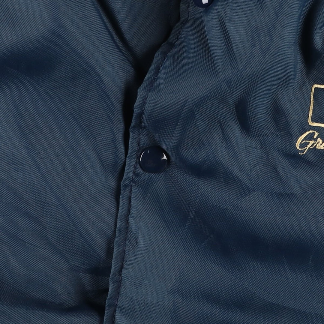 Vintage 80s-90'S Holloway padded puffer jacket, Made in USA, Men's XL Nylon navy blue type Vintage Second Hand