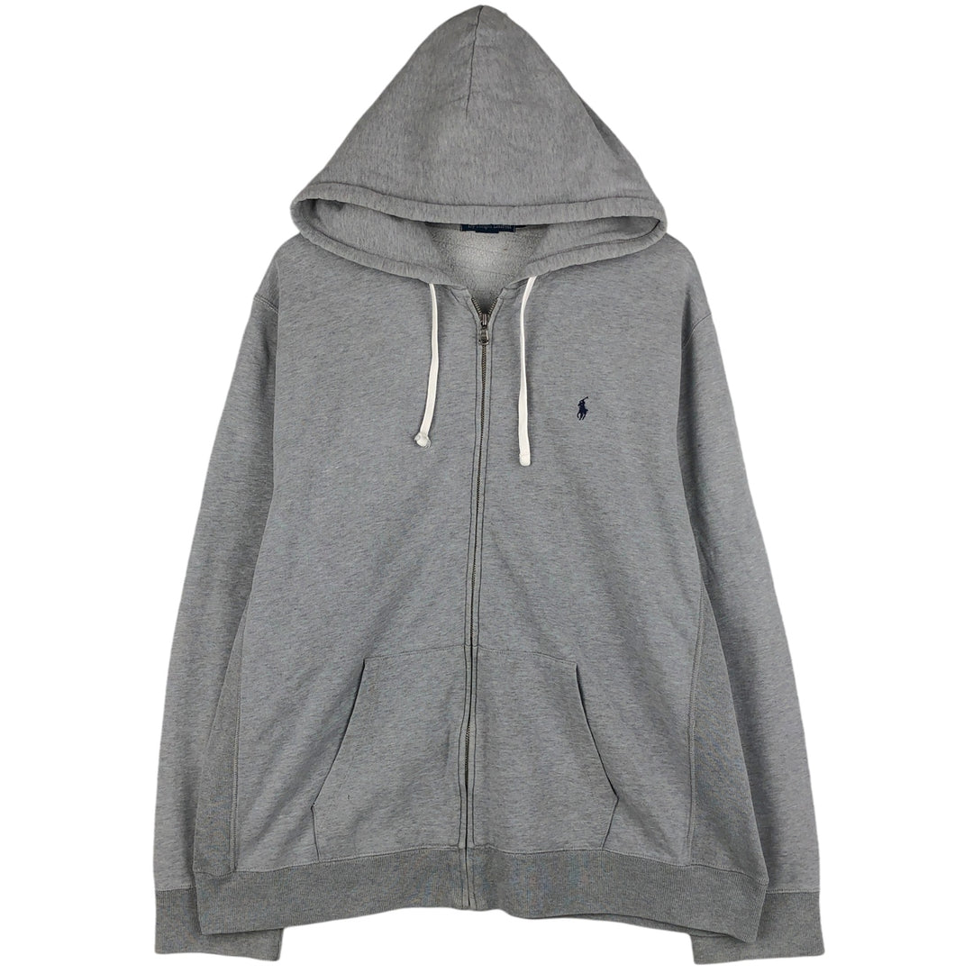 Ralph Lauren POLO by Ralph Lauren Sweat Full Zip Hoodie Men's XL cotton gray type Vintage Second Hand
