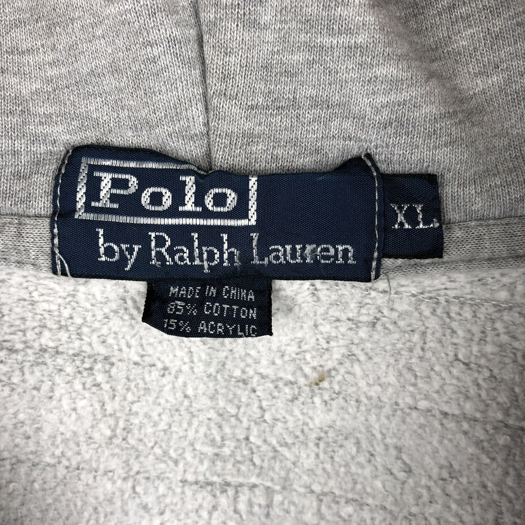 Ralph Lauren POLO by Ralph Lauren Sweat Full Zip Hoodie Men's XL cotton gray type Vintage Second Hand