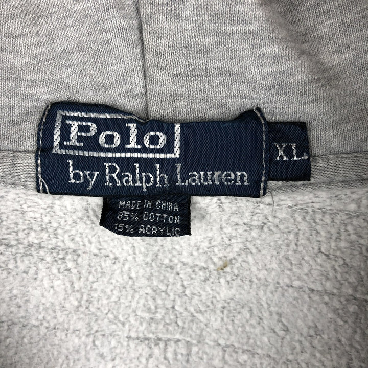 Ralph Lauren POLO by Ralph Lauren Sweat Full Zip Hoodie Men's XL cotton gray type Vintage Second Hand
