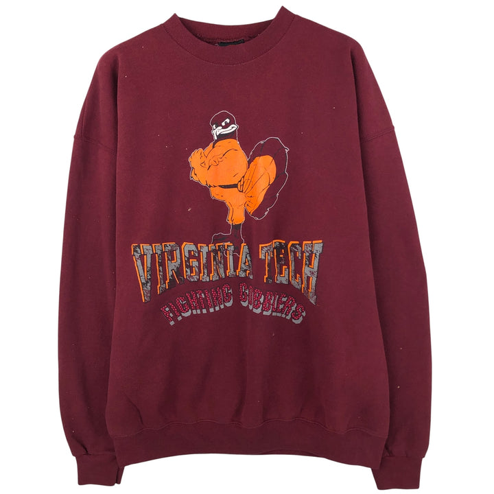 Vintage 90'S GARMENTGRAPHICS college sweatshirt, made in the USA, size XL, men's cotton red type reddish brown Vintage Second Hand