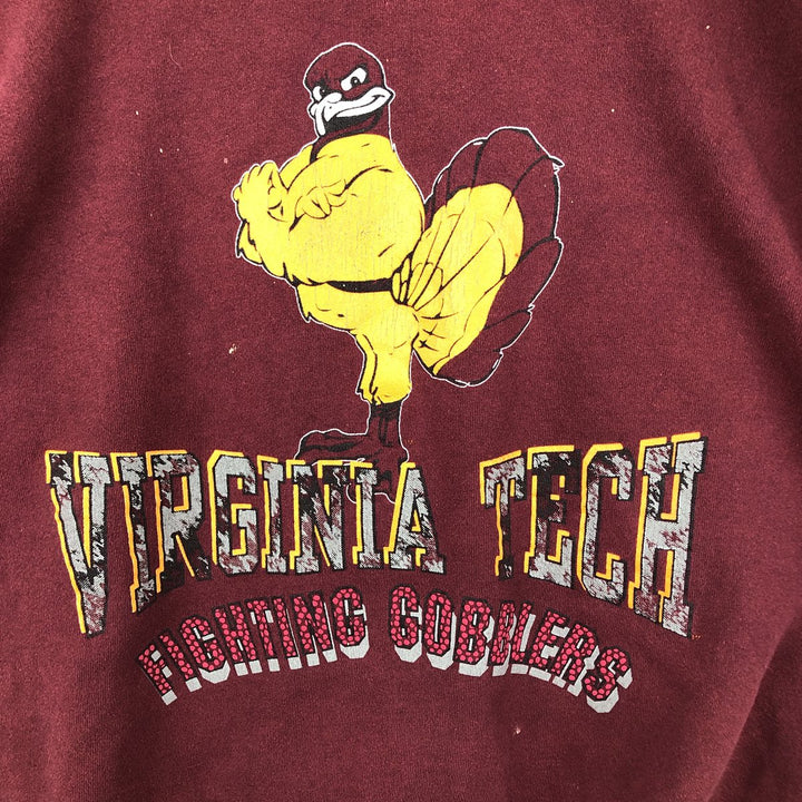 Vintage 90'S GARMENTGRAPHICS college sweatshirt, made in the USA, size XL, men's cotton red type reddish brown Vintage Second Hand
