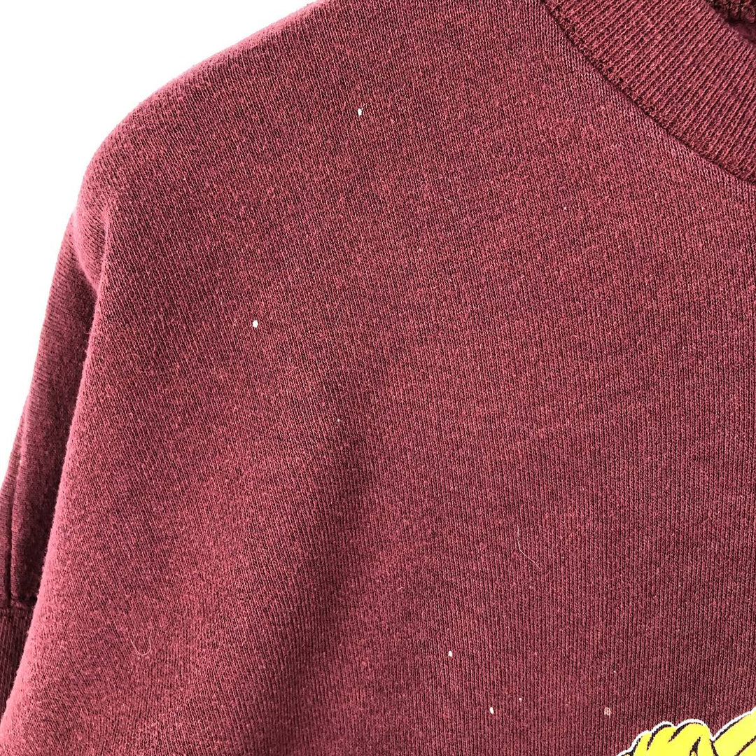 Vintage 90'S GARMENTGRAPHICS college sweatshirt, made in the USA, size XL, men's cotton red type reddish brown Vintage Second Hand