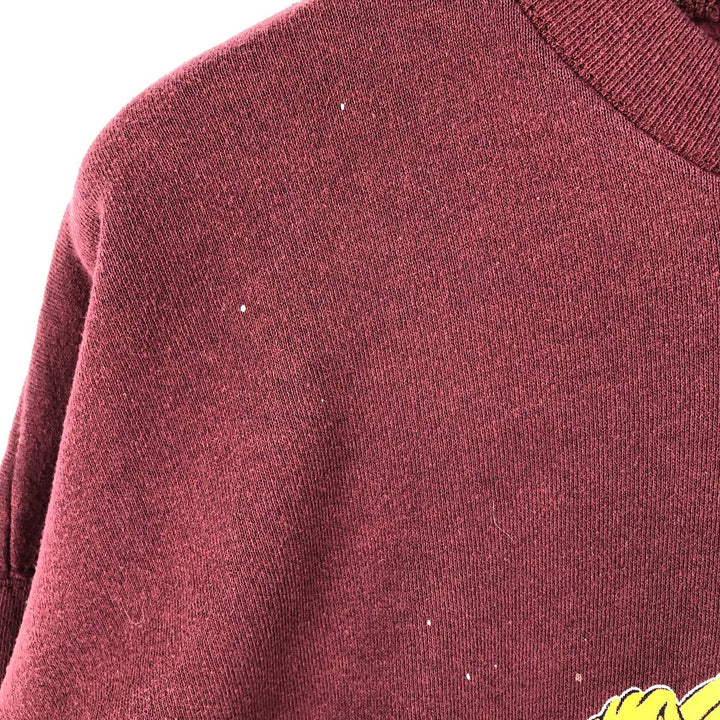 Vintage 90'S GARMENTGRAPHICS college sweatshirt, made in the USA, size XL, men's cotton red type reddish brown Vintage Second Hand