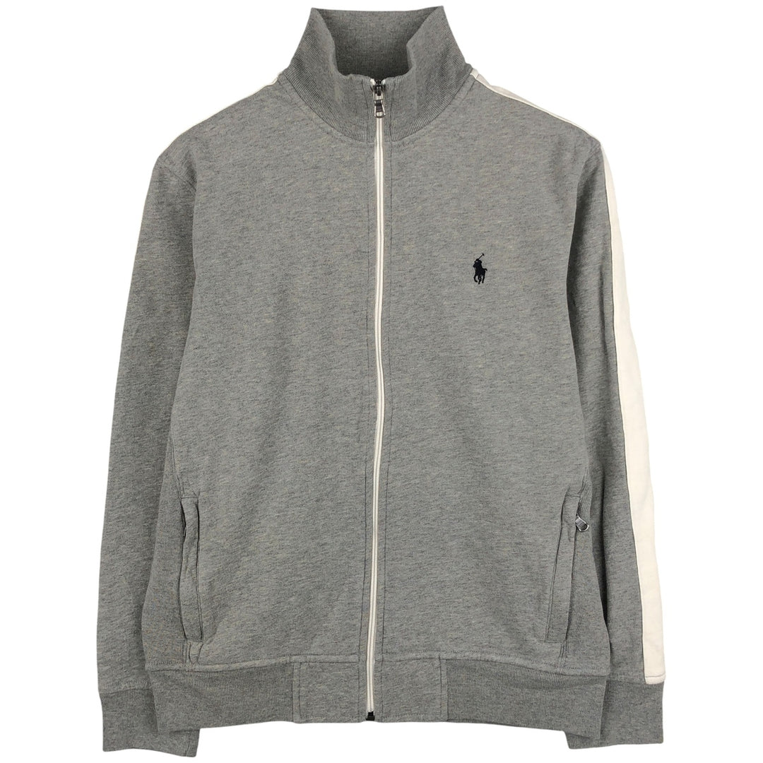 Ralph Lauren full-zip sweatshirt, men's size M cotton gray type Vintage Second Hand