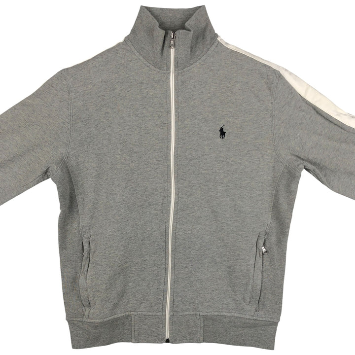 Ralph Lauren full-zip sweatshirt, men's size M cotton gray type Vintage Second Hand