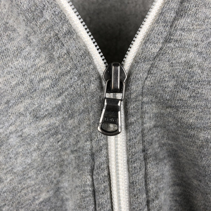 Ralph Lauren full-zip sweatshirt, men's size M cotton gray type Vintage Second Hand