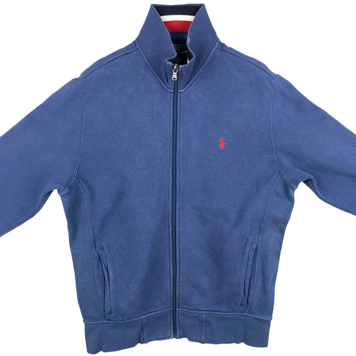 Ralph Lauren full-zip sweatshirt, men's size L cotton blue type Vintage Second Hand