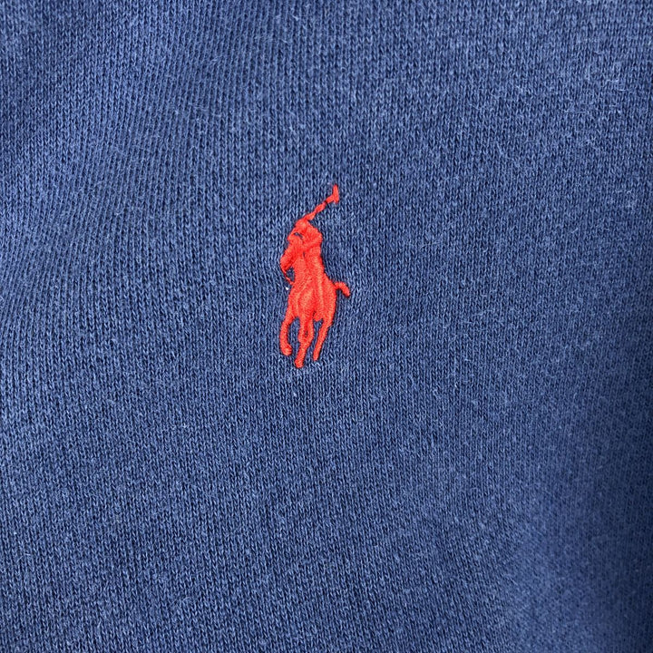 Ralph Lauren full-zip sweatshirt, men's size L cotton blue type Vintage Second Hand