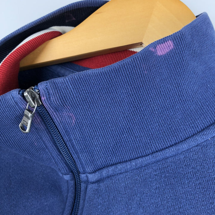 Ralph Lauren full-zip sweatshirt, men's size L cotton blue type Vintage Second Hand
