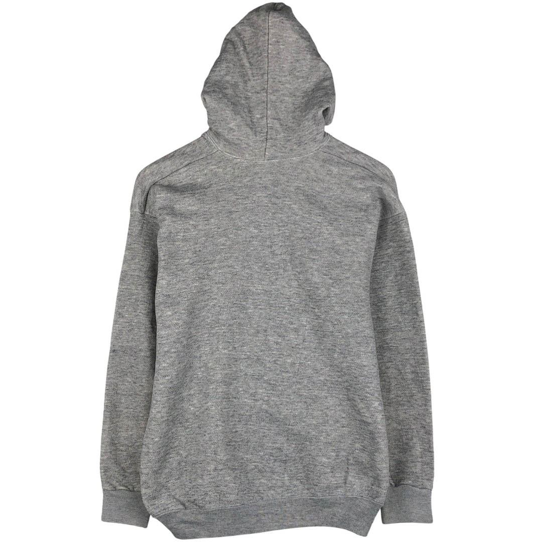 Full-zip sweatshirt hoodie, made in the USA, men's size M unclear gray type Vintage Second Hand