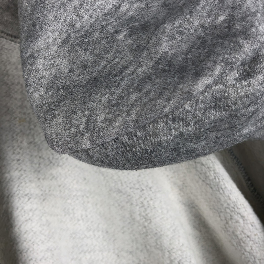 Full-zip sweatshirt hoodie, made in the USA, men's size M unclear gray type Vintage Second Hand