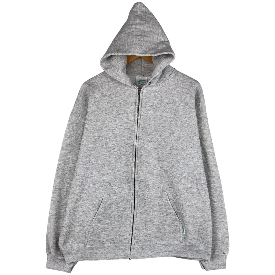 90'S Vintage Discus Athletic Full-Zip Hoodie, Made in USA, Men's XL cotton gray type Vintage Second Hand
