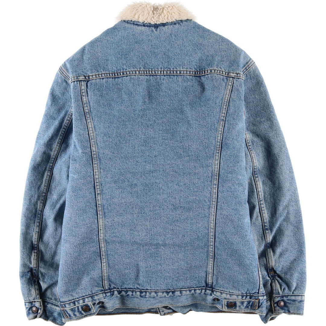 90'S Levi's 70603-0210 Denim Boa Jacket, Men's Size Medium, Vintage cotton blue type Vintage Second Hand