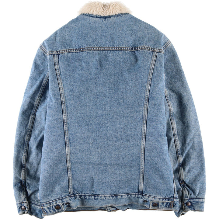 90'S Levi's 70603-0210 Denim Boa Jacket, Men's Size Medium, Vintage cotton blue type Vintage Second Hand