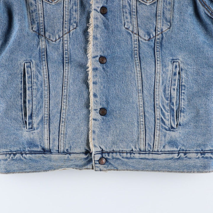90'S Levi's 70603-0210 Denim Boa Jacket, Men's Size Medium, Vintage cotton blue type Vintage Second Hand