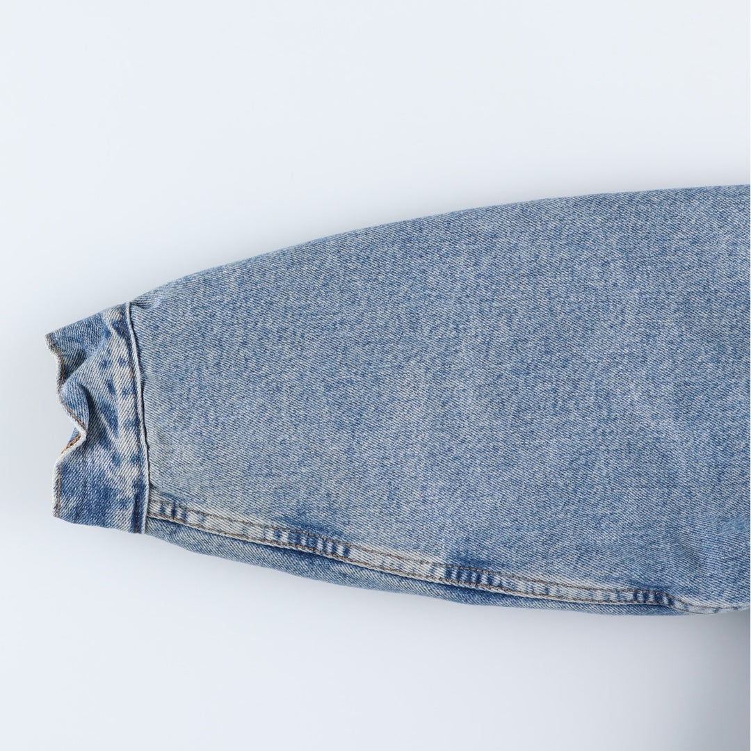 90'S Levi's 70603-0210 Denim Boa Jacket, Men's Size Medium, Vintage cotton blue type Vintage Second Hand