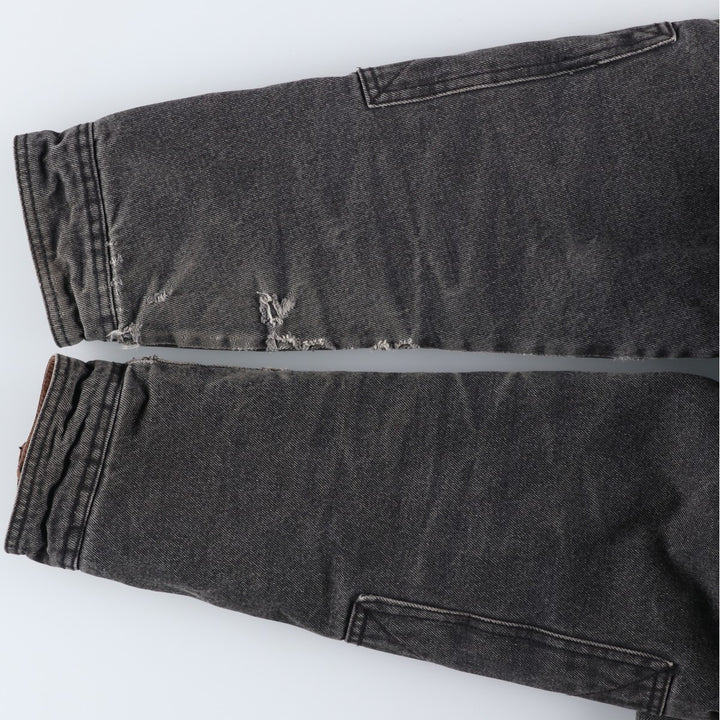 Wrangler padded black denim jacket, size L, men's cotton black type Vintage Second Hand