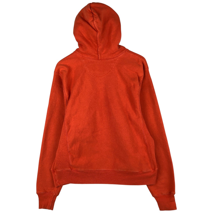 2000'S Champion PREMIUM REVERSE WEAVE Premium Reverse Weave Sweatshirt Pullover Hoodie, Men's Size Small cotton orange type Vintage Second Hand