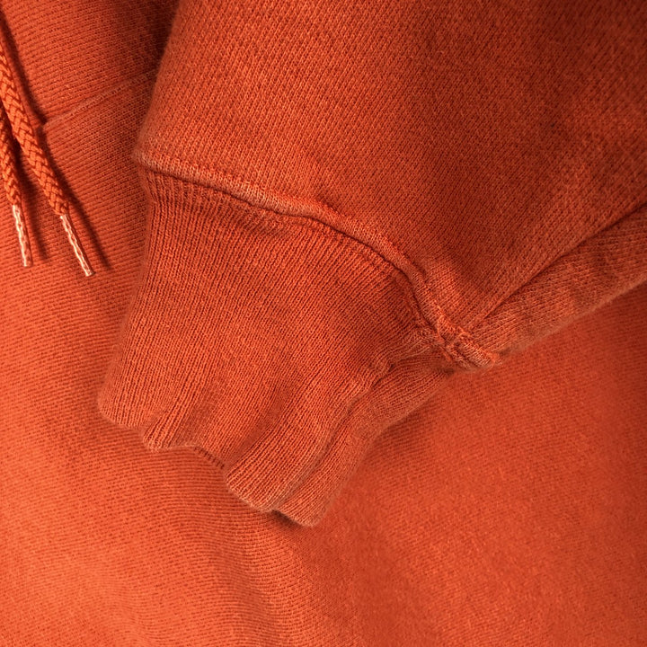 2000'S Champion PREMIUM REVERSE WEAVE Premium Reverse Weave Sweatshirt Pullover Hoodie, Men's Size Small cotton orange type Vintage Second Hand