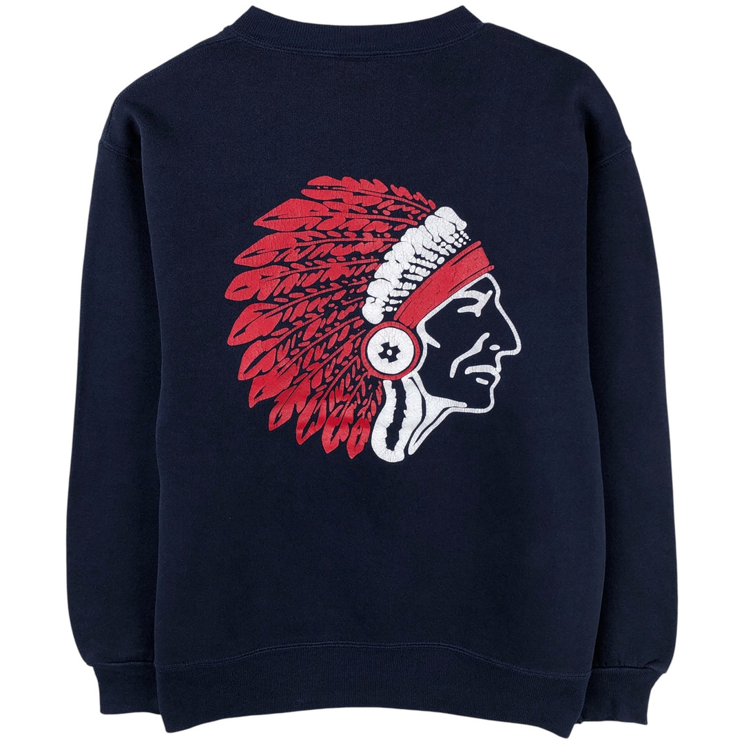 Vintage 90'S Russell ATHLETIC college sweatshirt, made in the USA, size M, men's cotton navy blue type Vintage Second Hand