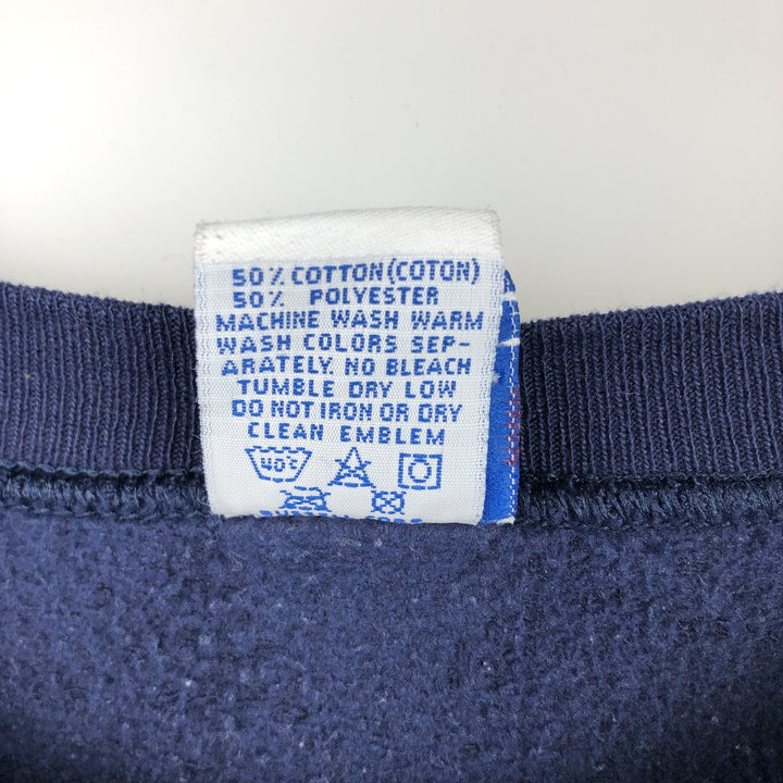 Vintage 90'S Russell ATHLETIC college sweatshirt, made in the USA, size M, men's cotton navy blue type Vintage Second Hand