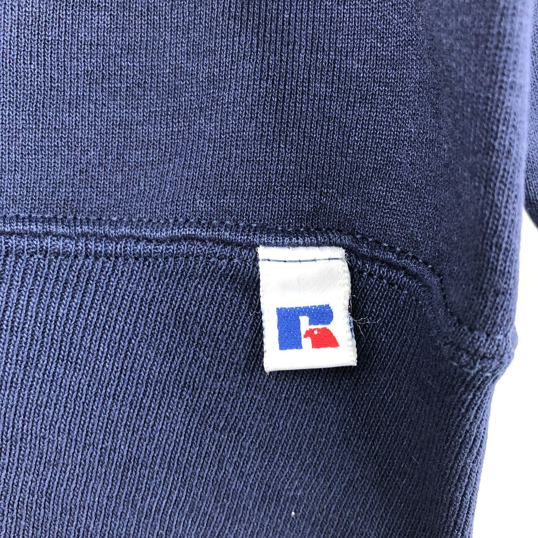 Vintage 90'S Russell ATHLETIC college sweatshirt, made in the USA, size M, men's cotton navy blue type Vintage Second Hand