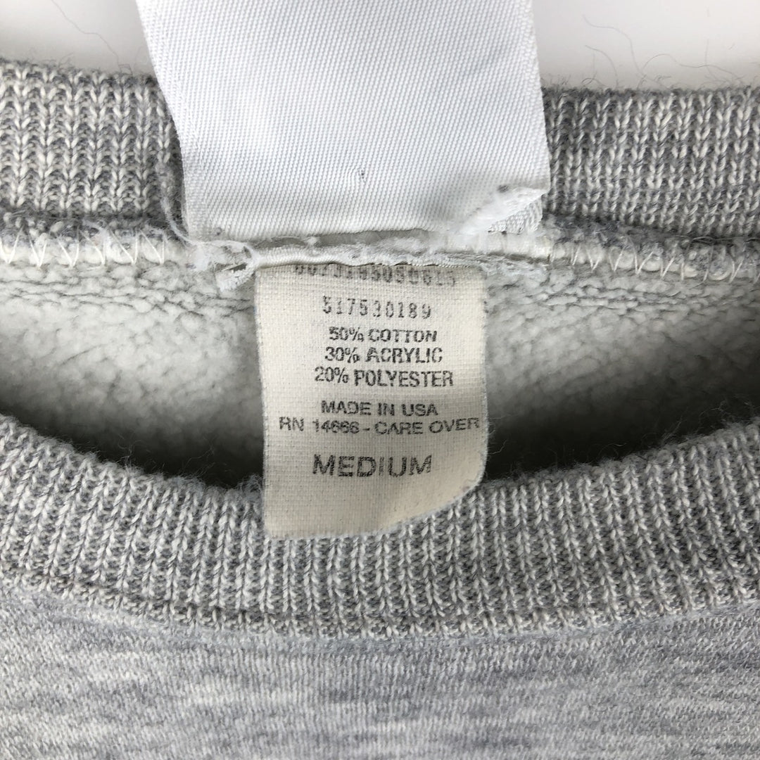 Vintage 1990'S Lee Heavy Weight Penn State University College Sweatshirt, Made in USA, Men's Size Medium cotton gray type Vintage Second Hand