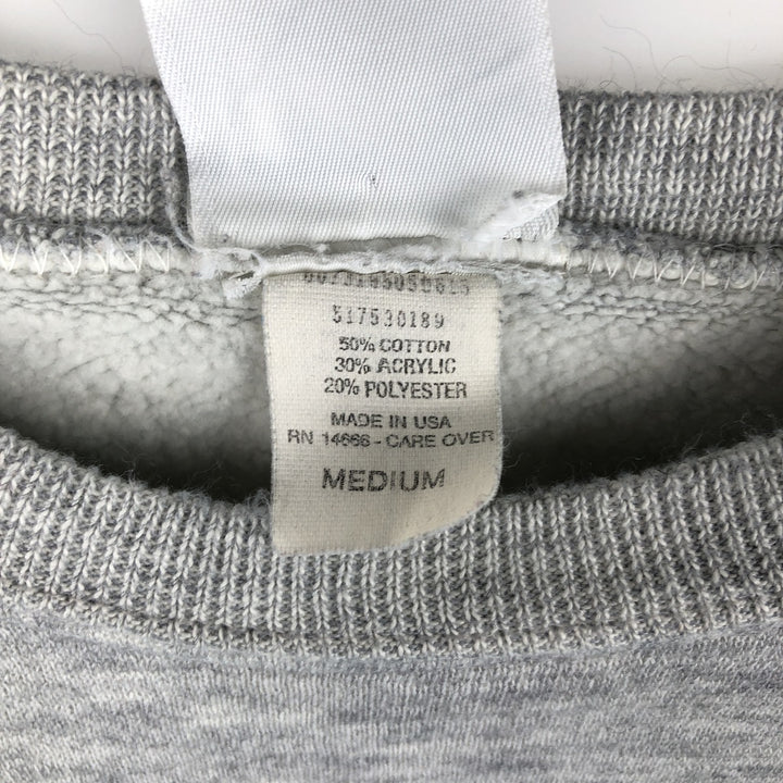 Vintage 1990'S Lee Heavy Weight Penn State University College Sweatshirt, Made in USA, Men's Size Medium cotton gray type Vintage Second Hand