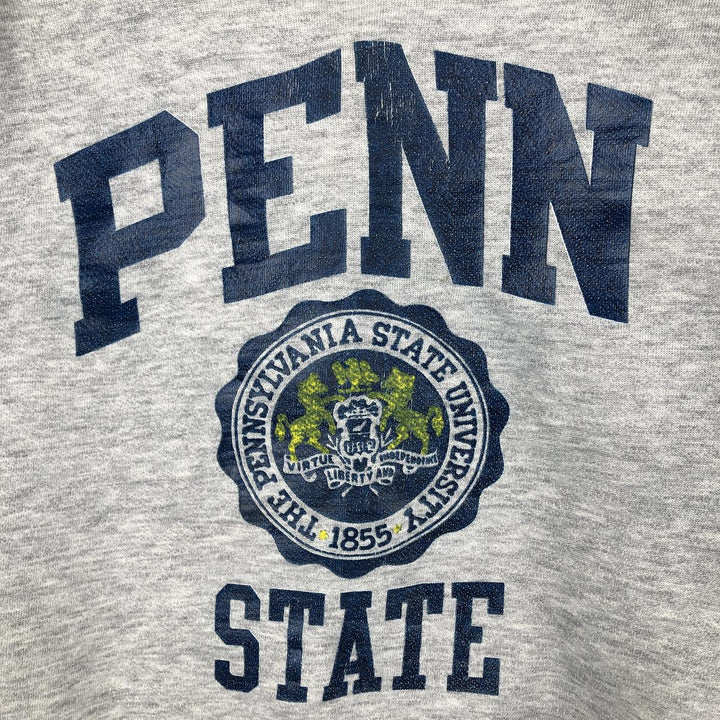 Vintage 1990'S Lee Heavy Weight Penn State University College Sweatshirt, Made in USA, Men's Size Medium cotton gray type Vintage Second Hand