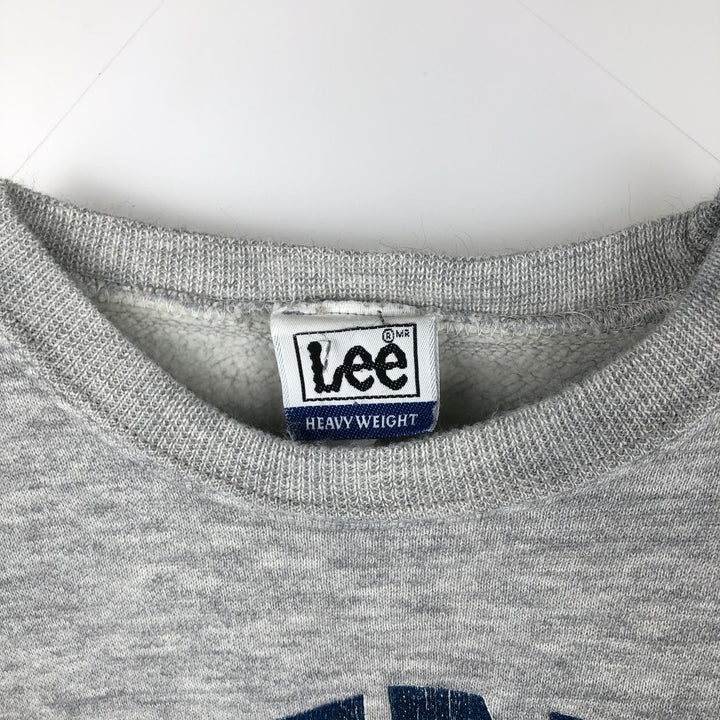 Vintage 1990'S Lee Heavy Weight Penn State University College Sweatshirt, Made in USA, Men's Size Medium cotton gray type Vintage Second Hand