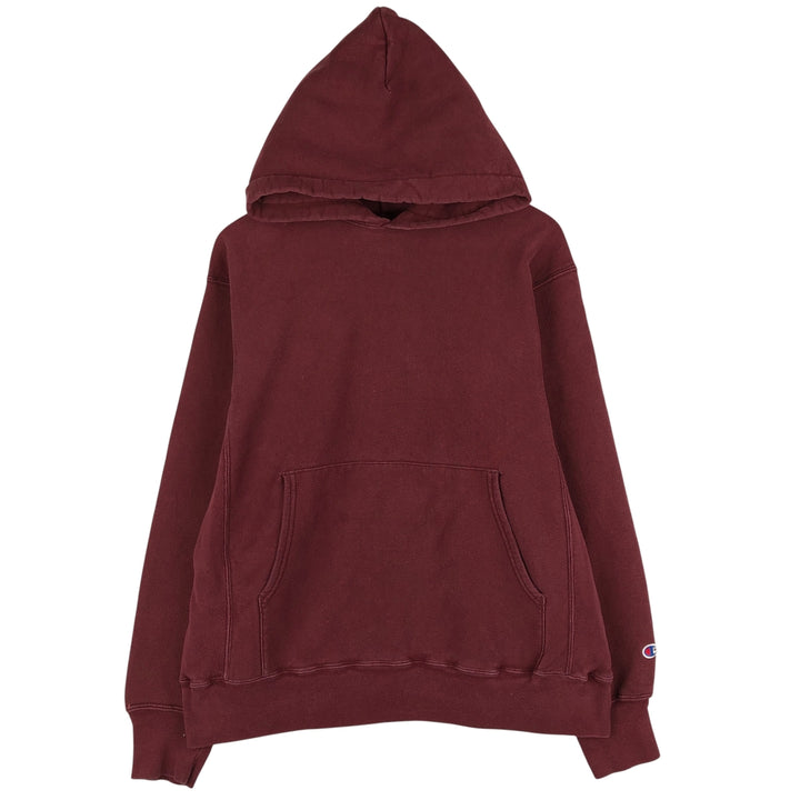 2000'S Champion Original Reverse Weave Eyeless Pullover Hoodie, Men's Size M cotton red type reddish brown Vintage Second Hand