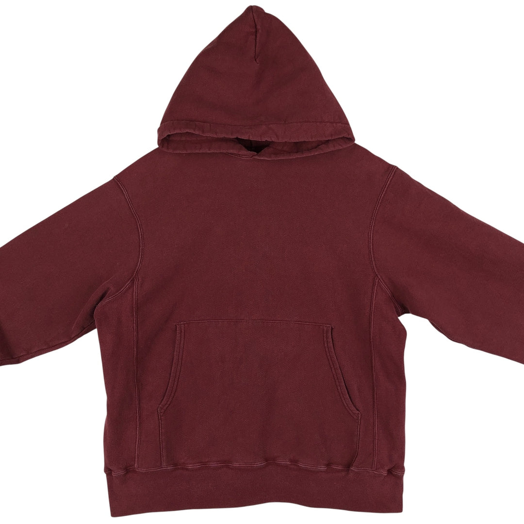 2000'S Champion Original Reverse Weave Eyeless Pullover Hoodie, Men's Size M cotton red type reddish brown Vintage Second Hand