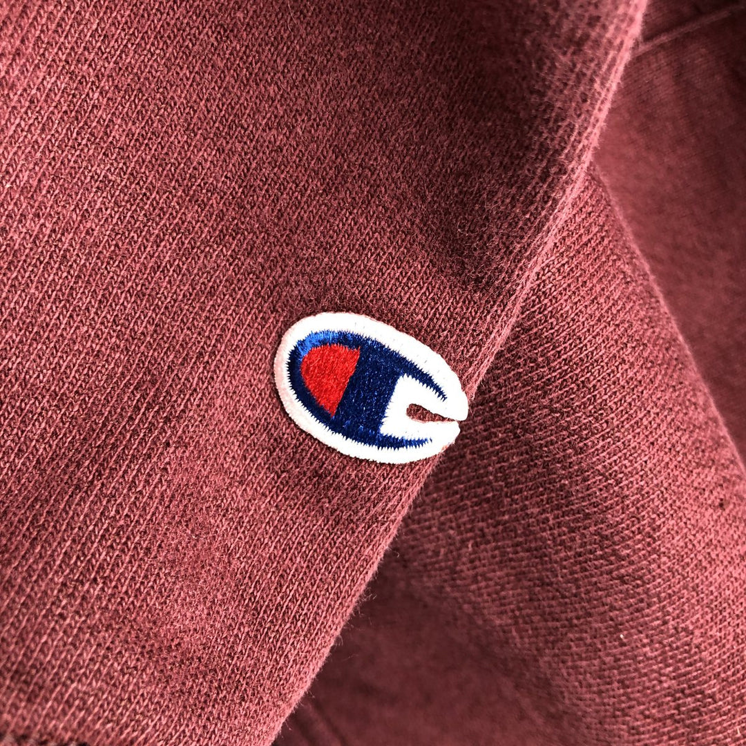 2000'S Champion Original Reverse Weave Eyeless Pullover Hoodie, Men's Size M cotton red type reddish brown Vintage Second Hand