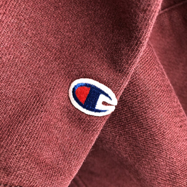 2000'S Champion Original Reverse Weave Eyeless Pullover Hoodie, Men's Size M cotton red type reddish brown Vintage Second Hand