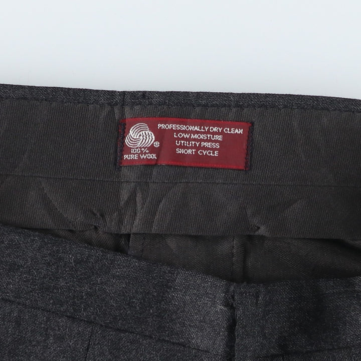 JOS. A. BANK Men's Vintage Wool Pants and Slacks, Size W34 wool gray type Vintage Second Hand